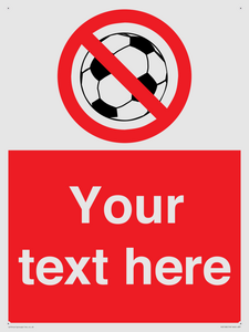 Custom No Ball Games Sign